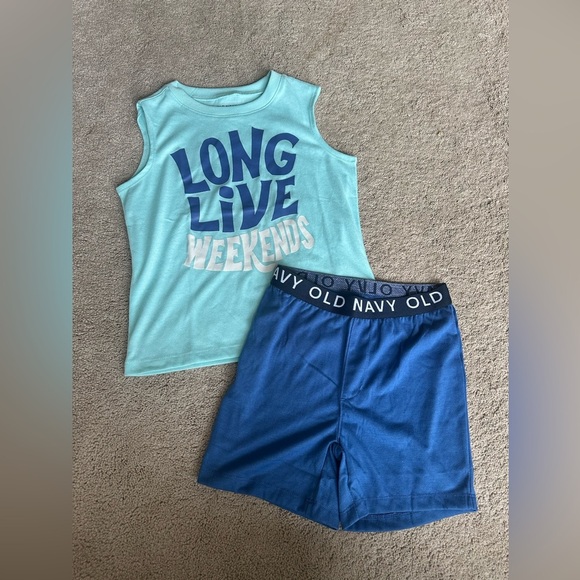Boys Old Navy pajama set ys 6/7 nwot - Picture 1 of 2